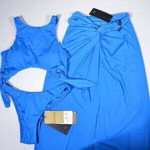 NWT VIX BY PAULA HERMANNY BIKINI AND KAREN SKIRT SET, SMALL